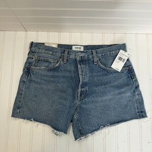 Agolde Blue Denim Jean Shorts